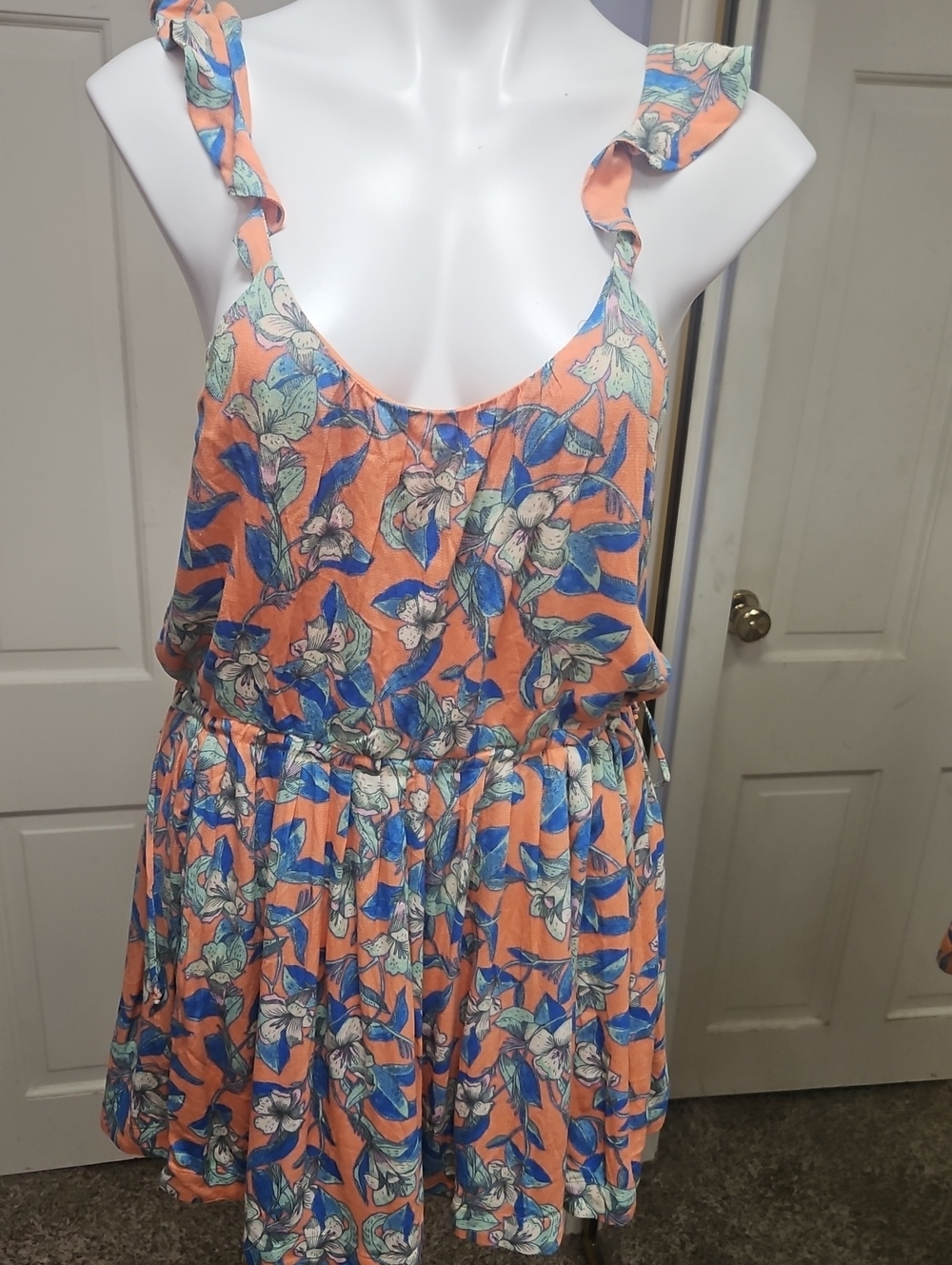 Free People Summer Pretty Floral Ruffle Sundress